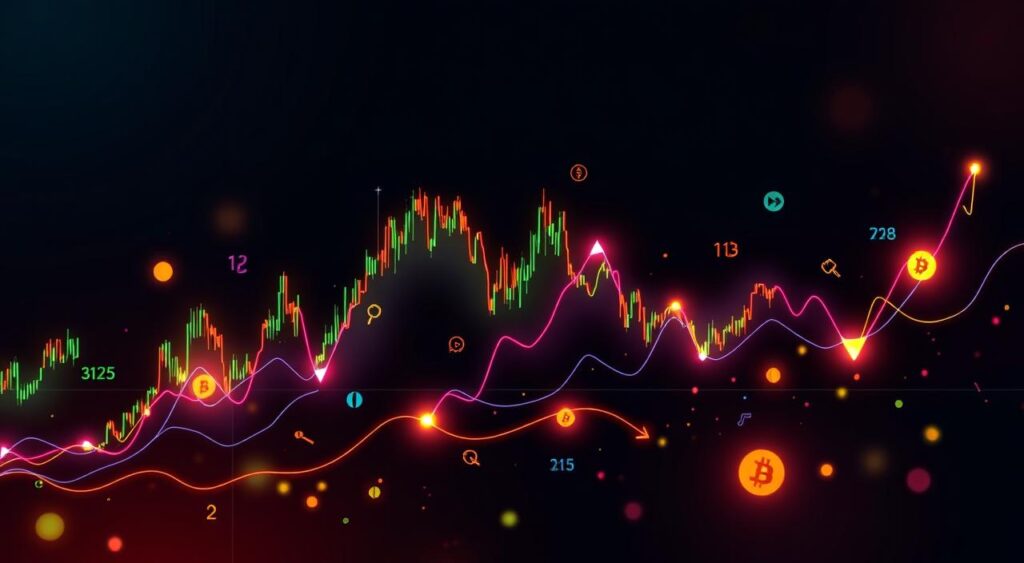 Crypto price movements graph